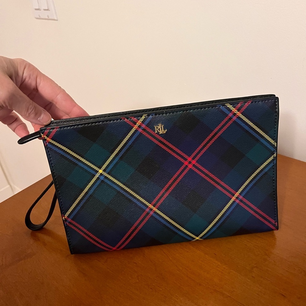 Ralph Lauren Tartan Wristlet